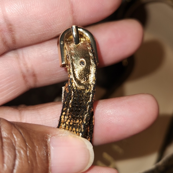 Unisa golden metallic strap heels - Picture 4 of 8